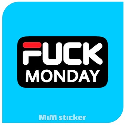 استیکر Fuck Monday