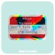 استیکر متالایز Code