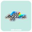 استیکر متالایز OFFLINE
