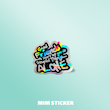 استیکر متالایز  good friends
