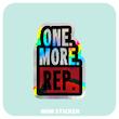 استیکر متالایز  one more rep