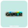 استیکر متالایز  GAMER