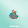 استیکر متالایز لوگو APPLE