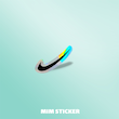 استیکر متالایز لوگو NIKE