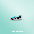 استیکر متالایز لوگو Nickon