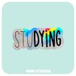 استیکر متالایز  studying