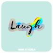 استیکر متالایز Laugh