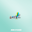 استیکر متالایز Laugh