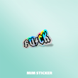 استیکر متالایز FUCK