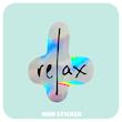 استیکر متالایز RELAX