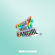 استیکر متالایز FANGIRL