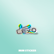 استیکر متالایز EXO
