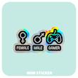 استیکر متالایز GAMING