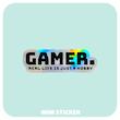 استیکر متالایز GAMER
