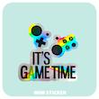 استیکر متالایز GAME TIME