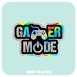 استیکر متالایز GAMER MODE