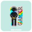 استیکر متالایز GAMER