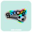 استیکر متالایز SOCCER