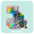 استیکر متالایز بیت کوین