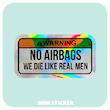 استیکر متالایز NO AIRBAG