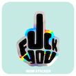 استیکر متالایز fuck you