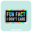 استیکر متالایز I DON`T CARE