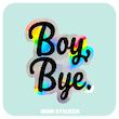 استیکر متالایز Boy Bye