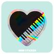 استیکر متالایز پیانو