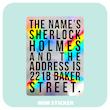 استیکر متالایز Sherlck Holmes