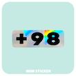 استیکر متالایز 98+