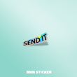 استیکر متالایز SEND IT