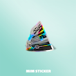 استیکر متالایز ماشین