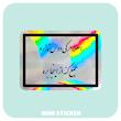 استیکر متالایز متن 