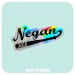 استیکر متالایز Negan