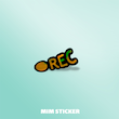 استیکر متالایز REC