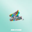 استیکر متالایز Welcome