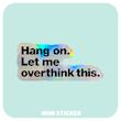 استیکر متالایز Hang On