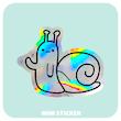 استیکر متالایز حلزون کیوت