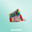 استیکر متالایز Talking Heads