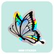 استیکر متالایز پروانه