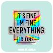 استیکر متالایز Its Fine