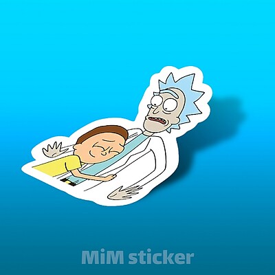 استیکر Rick and Morty