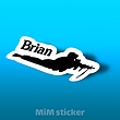 استیکر Brian