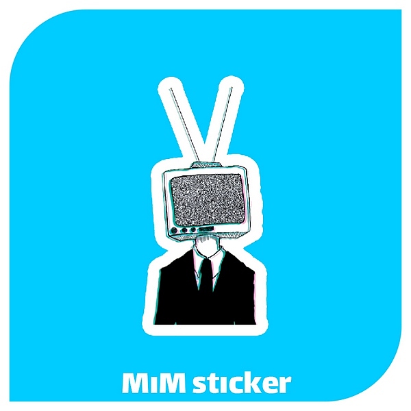 استیکر TV man