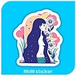 استیکر دخترونه