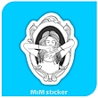 استیکر دخترونه