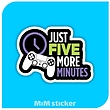 استیکر just five more minutes