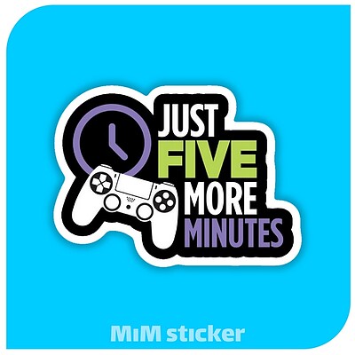 استیکر just five more minutes