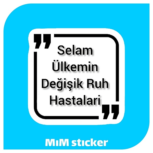 استیکر متن ترکی