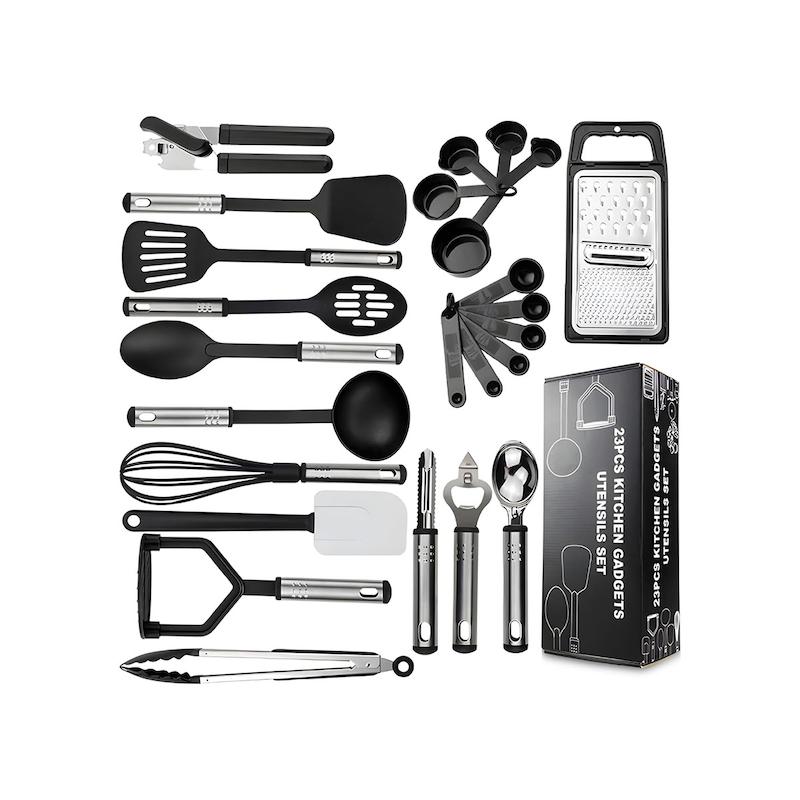 SHOPPING VIBES – ست ۲۵ تکه ابزار آشپزخانه استیل  